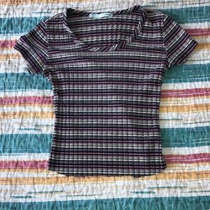 Maurices Ribbed Striped Tee-S